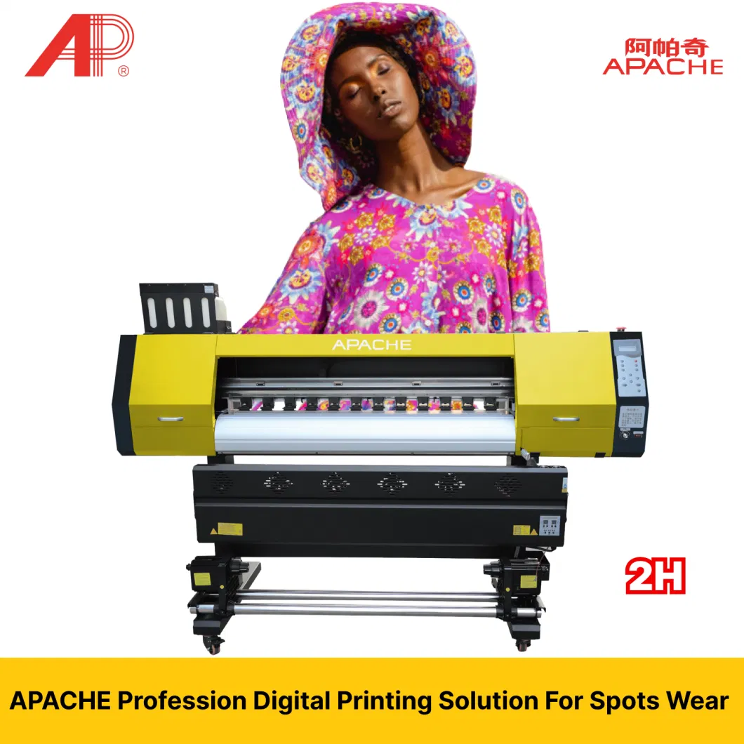 Leaf 1.9m High Resolution Sublimation Printer Fabric Textile High Speed Industrial Direct Dye Plotter Machine