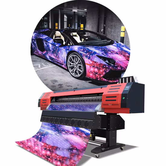 Impressora solvente do grande formato da máquina de impressão a jato de tinta de Galaxyjet 5FT 1.7m Eco Digital