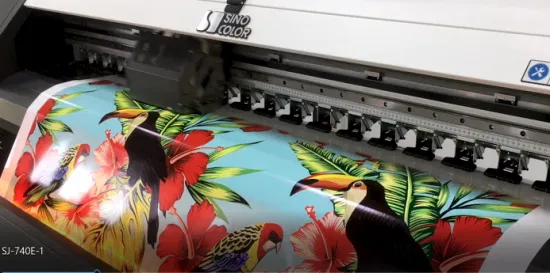 Marcas de impressora de grande formato de alta velocidade com qualidade fotográfica de 2400 dpi na China para impressão de pôster de banner flexível de vinil